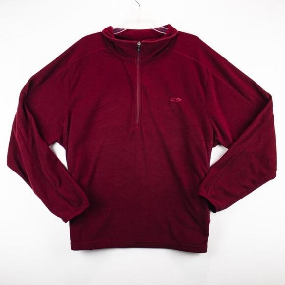 Champion Men's Pullover Size XL Red Fleece Sport Athletic Quarter Zip - Picture 8 of 14